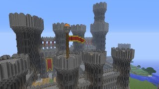 Minecraft Castle Progress Episode 41 Flags and Banners [upl. by Jacquenette]