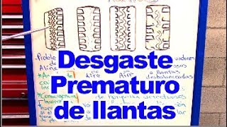 Razones causantes del degaste irregular y prematuro de las llantas de Vehiculos Cameones y Cameonet [upl. by Flin]