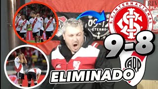 INTERNACIONAL vs RIVER PLATE Reacción del Hincha de River re Caliente [upl. by Cocks]