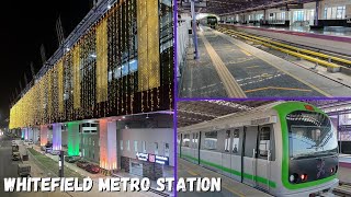 New Whitefield Metro station Namma metro Bengaluru [upl. by Hay]