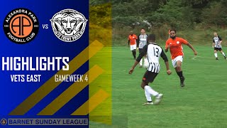 VETS EAST  GW4  ALEXANDRA PARK VS FC TRENT PARK [upl. by Anidnamra]