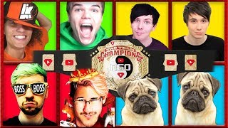 Kwebbelkop amp Jelly vs JackSepticEye amp Markiplier vs Dan amp Phil vs Darcie amp Ellie [upl. by Anderer602]