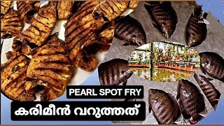 KARIMEEN FRY PEARL SPOT FRY RECIPE  നാടൻ കരിമീൻ വറുത്തത് [upl. by Eibor]