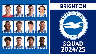 Brighton amp Hove Albion Full Squad For Season 202425  Brighton  Roster Insight [upl. by Rramal]