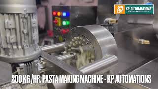 200 kg Macaroni Pasta Making Machine  Pasta Plant  Macaroni Pasta Production line  Pasta Maker [upl. by Berkow]