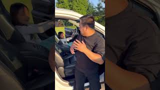 Car horn prank on dad 🚗🥰😱🤣✅🌈❤️🚀 [upl. by Chemash]