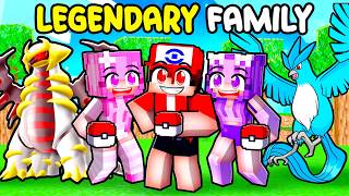 Having a LEGENDARY POKEMON FAMILY in MINECRAFT [upl. by Casady]