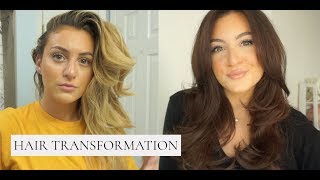 the CORRECT way to dye you hair BRUNETTE from BLONDE AT HOME TRANSFORMATION GREAT FOR QUARANTINE [upl. by Adnorrahs]