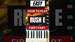 Rush E On Piano  Simple And Easy Piano Tutorial  Learn How To Play Piano shorts [upl. by Odarnoc46]