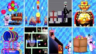 Five Nights at Freddys 6 ALL MINIGAMES FNAF6  Pizzeria Simulator [upl. by Lenard734]