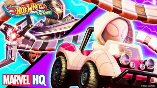 Uma Grande e Sinistra Corrida Octópode Carros da Marvel no RacerVerse Hot wheels [upl. by Riess]