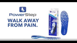 PowerStep® bridge™ Insoles  Adaptable Arch Support for Lasting Pain Relief [upl. by Nies]