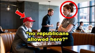 Waitress Refuses to Serve Republican Man After Seeing His MAGA Hat Unaware He Owns The Restaurant [upl. by Neeroc]