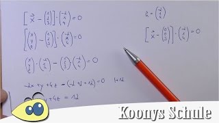 Normalengleichung zur Koordinatengleichung umformen und zurück  analytische Gemoetrie Abitur [upl. by Carmelo]