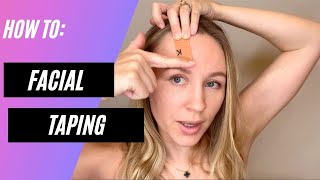 FACIAL TAPING TUTORIAL facialtaping [upl. by Edsel]