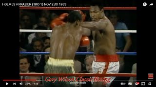 HOLMES v FRAZIER TKO 1 NOV 25th 1983 [upl. by Stichter233]