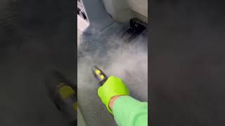 Carpet car cleaning with a steam cleaner car interior steam cleaning Mobile Car Valeting Kinsale [upl. by Rolf]