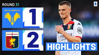 VERONAGENOA 12  HIGHLIGHTS  Gudmundsson grabs away win for the Grifone  Serie A 202324 [upl. by Ainiger]