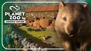 Building for the CUTEST Wombats in Planet Zoo Console Edition [upl. by Nebuer649]