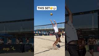 PERFECT SET😮‍💨🏐🙌 beachvolleyball volleyball volleyballworld volleyballplayer setter sports [upl. by Orling]