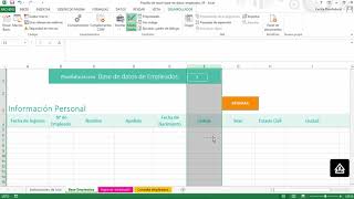 Base de datos de empleados en Excel [upl. by Wisnicki]