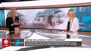 Zone économie  Immobilier  prêts hypothécaires résidentiels [upl. by Vargas]