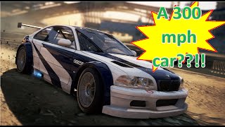 The 300 mph car mod car in NFS Most Wanted 2005BMW M3 GT2 RS Twin Turbo [upl. by Anitac]