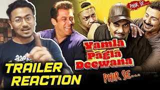 Yamla Pagla Deewana Phir Se TRAILER  REVIEW  REACTION  Salman Khan Dharmendra Sunny Deol Bobby [upl. by Yla173]