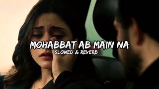 Mohabbat Ab Main Na Karounga  Slowed amp Reverb  Hindi Song Sad lofi [upl. by Toor460]