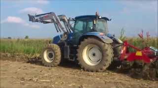 Ripuntatura con New Holland T6050 Delta e Ripuntatore ROGA 5 Ancore [upl. by Georgette]