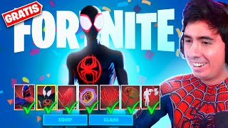 DESBLOQUEO GRATIS a MILES MORALES SPIDERMAN en FORTNITE  JorgeIsaac115 [upl. by Arfihs]