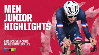 Men Junior Highlights  2023 UCI Cyclocross World Championships [upl. by Arrak]