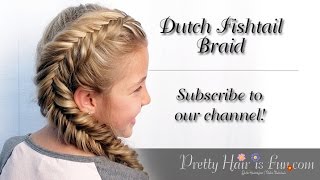 SIDE DUTCH FISHTAIL BRAID 😍 [upl. by Murphy62]