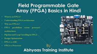 FPGA Basics Architecture and Applications  FPGA vs ASIC vs Processor  Design Optimization Hindi [upl. by Bates]