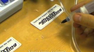 Adhesive Dispensing Ltd  Luer Lock Teflon Dispensing Tips for Cyanoacrylate adhesives [upl. by Ttirb]