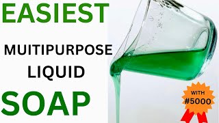 How To Make Multipurpose Liquid Soap At Home diy liquidsoap [upl. by Ahseital]