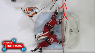 NHL Plays Of The Week How Did Andersen Stop That  Steves HatPicks [upl. by Eahc556]