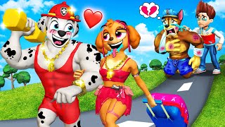 PAW Patrol The Movie 107 ► Love Spark Skye Falls in Love Muscle Marshall When Chases Heart Break [upl. by Nnahgaem269]