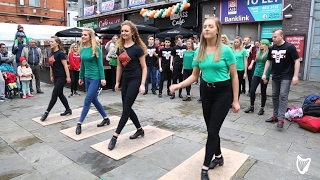 Irish dancers stole the show in Temple Bar as thousands celebrate St Patricks Day [upl. by Winwaloe]