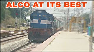 Adrenaline rush  Pune WDM3D brutally rips Whitefield hauling 22498 Humsafar Express [upl. by Ahsla]