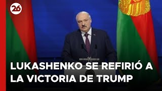 BIELORRUSIA  Lukashenko se refirió a la victoria de Trump [upl. by Hilaire]