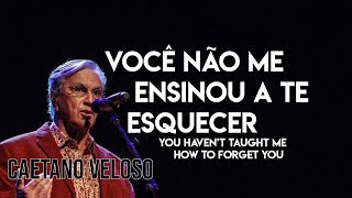 ENG SUB Caetano Veloso  Você Não Me Ensinou A Te Esquecer [upl. by Aiclid180]