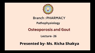 Pathophysiology  Osteoporosis and Gout  AKTU Digital Education [upl. by Nyltak858]