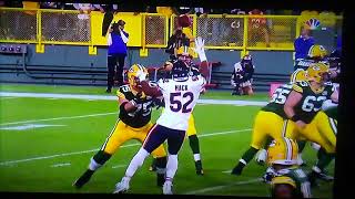 Bears dropped interception against Packers [upl. by Anirtap]