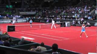 Show match Sabine Lisicki Henri Leconte 34  Porsche Tennis Grand Prix 2011 [upl. by Umberto845]