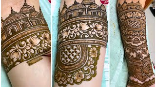 Special Bridal Mehendi with jhumka style Tutorial  Trendy Bridal Henna  Mehedi By Nowrin [upl. by Ichabod837]