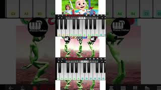 Yes Yes Playground Song Vs Green Alien 👽 Dance  Easy Piano Tune shorts [upl. by Gessner]