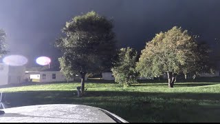 HURRICANE MILTON TRANSFORMER EXPLODING PoincianaFl [upl. by Maccarone878]