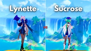 Can Lynette REPLACE Sucrose Lynette vs Sucrose  Genshin Impact [upl. by Akihsal]