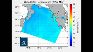 IONIAN Seas monthly TEMPERATURE [upl. by Onilegna]